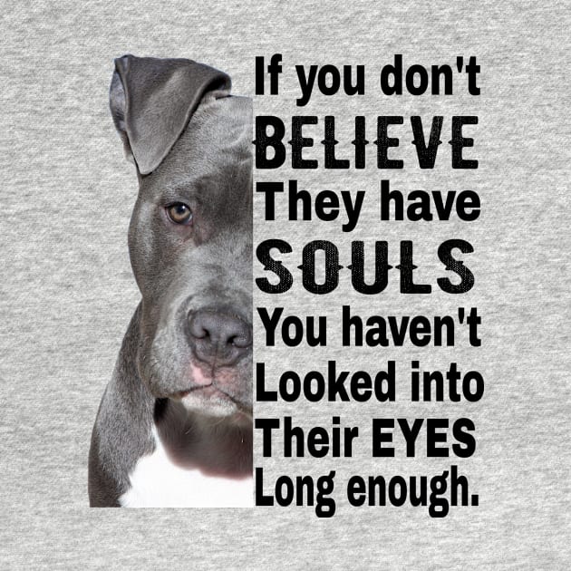 Soul Pitbull I Love Pitbull Gift For Dog Lover by OriginalGiftsIdeas